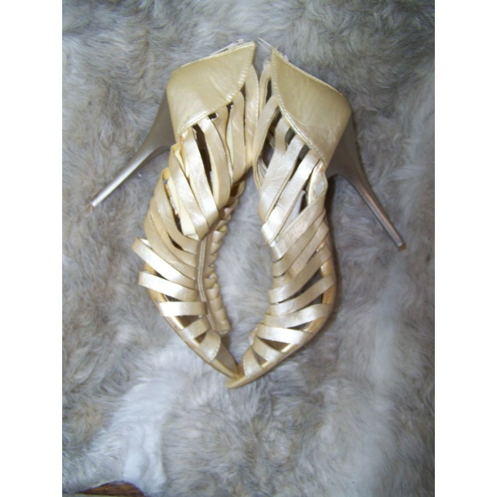Bolaro by Summer Rio Shoes Heels Open Toe Gold Strappy 6